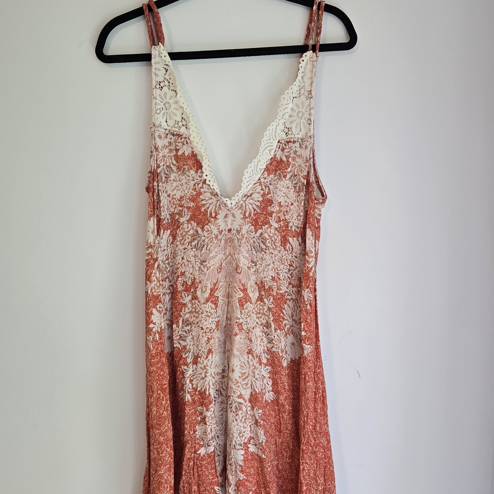Free People Mini Lace Slip Dress